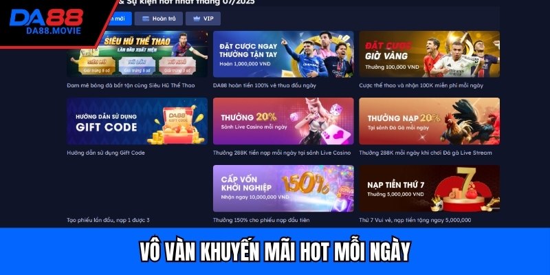 Vô vàn khuyến mãi hot mỗi ngày